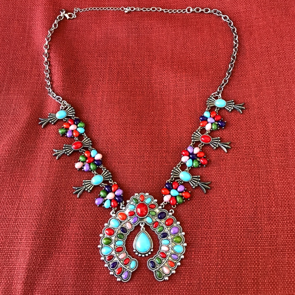 Concho Necklace Costume Jewelery